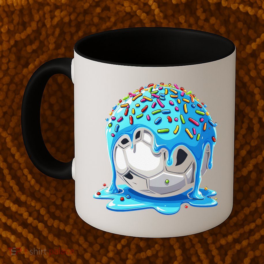 Soccer Drip Ice Cream Drip With Sprinkles Summer Mug