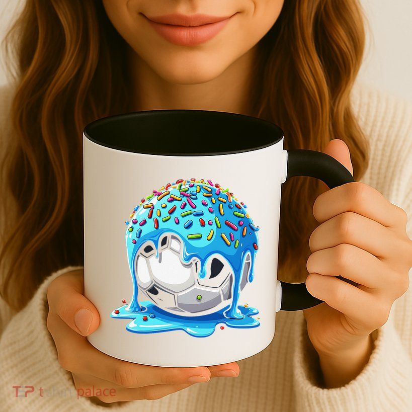 Soccer Drip Ice Cream Drip With Sprinkles Summer Mug
