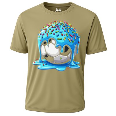 Soccer Drip Ice Cream Drip With Sprinkles Summer Performance Shirt
