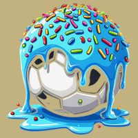 Soccer Drip Ice Cream Drip With Sprinkles Summer Cooling Performance Crew T-Shirt