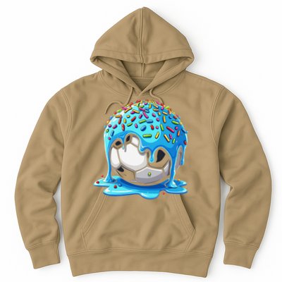 Soccer Drip Ice Cream Drip With Sprinkles Summer Hoodie