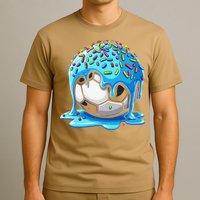 Soccer Drip Ice Cream Drip With Sprinkles Summer T-Shirt