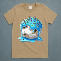 Soccer Drip Ice Cream Drip With Sprinkles Summer T-Shirt