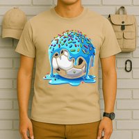 Soccer Drip Ice Cream Drip With Sprinkles Summer T-Shirt