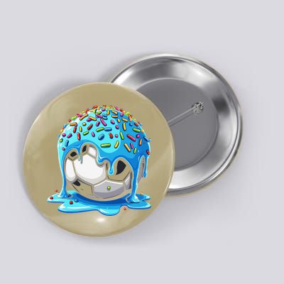 Soccer Drip Ice Cream Drip With Sprinkles Summer Button