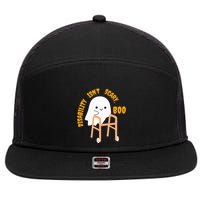 Spooky Disability Isn’t Scary Boo Cute Halloween Funny Trend 7 Panel Mesh Trucker Snapback Hat