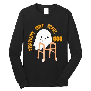 Spooky Disability Isn’t Scary Boo Cute Halloween Funny Trend Long Sleeve Shirt