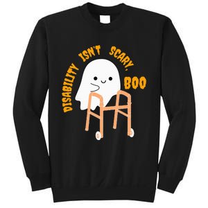 Spooky Disability Isn’t Scary Boo Cute Halloween Funny Trend Sweatshirt