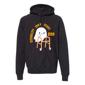 Spooky Disability Isn’t Scary Boo Cute Halloween Funny Trend Premium Hoodie