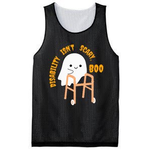 Spooky Disability Isn’t Scary Boo Cute Halloween Funny Trend Mesh Reversible Basketball Jersey Tank