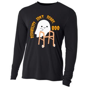 Spooky Disability Isn’t Scary Boo Cute Halloween Funny Trend Cooling Performance Long Sleeve Crew