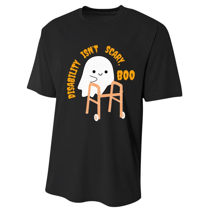 Spooky Disability Isn’t Scary Boo Cute Halloween Funny Trend Performance Sprint T-Shirt