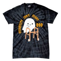 Spooky Disability Isn’t Scary Boo Cute Halloween Funny Trend Tie-Dye T-Shirt