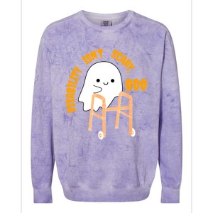 Spooky Disability Isn’t Scary Boo Cute Halloween Funny Colorblast Crewneck Sweatshirt