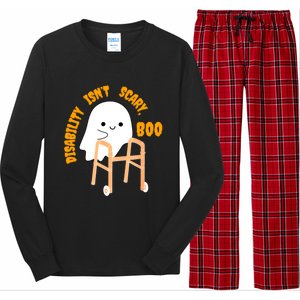 Spooky Disability Isn’t Scary Boo Cute Halloween Funny Long Sleeve Pajama Set