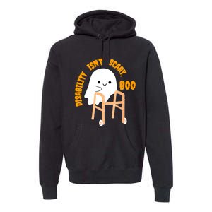 Spooky Disability Isn’t Scary Boo Cute Halloween Funny Premium Hoodie