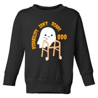 Spooky Disability Isn’t Scary Boo Cute Halloween Funny Toddler Sweatshirt