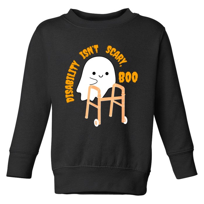 Spooky Disability Isn’t Scary Boo Cute Halloween Funny Toddler Sweatshirt