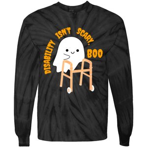 Spooky Disability Isn’t Scary Boo Cute Halloween Funny Tie-Dye Long Sleeve Shirt