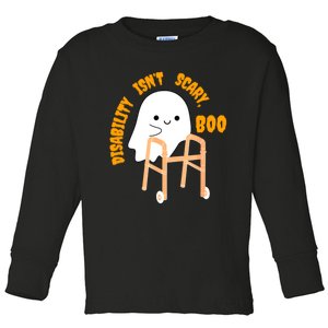 Spooky Disability Isn’t Scary Boo Cute Halloween Funny Toddler Long Sleeve Shirt