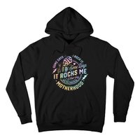 Some Days I Rock It Some Days It Rocks Me Tie Dye Skull Mom Hoodie