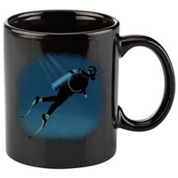 Scuba Diving Illustration 11oz C Handle Ceramic Mug