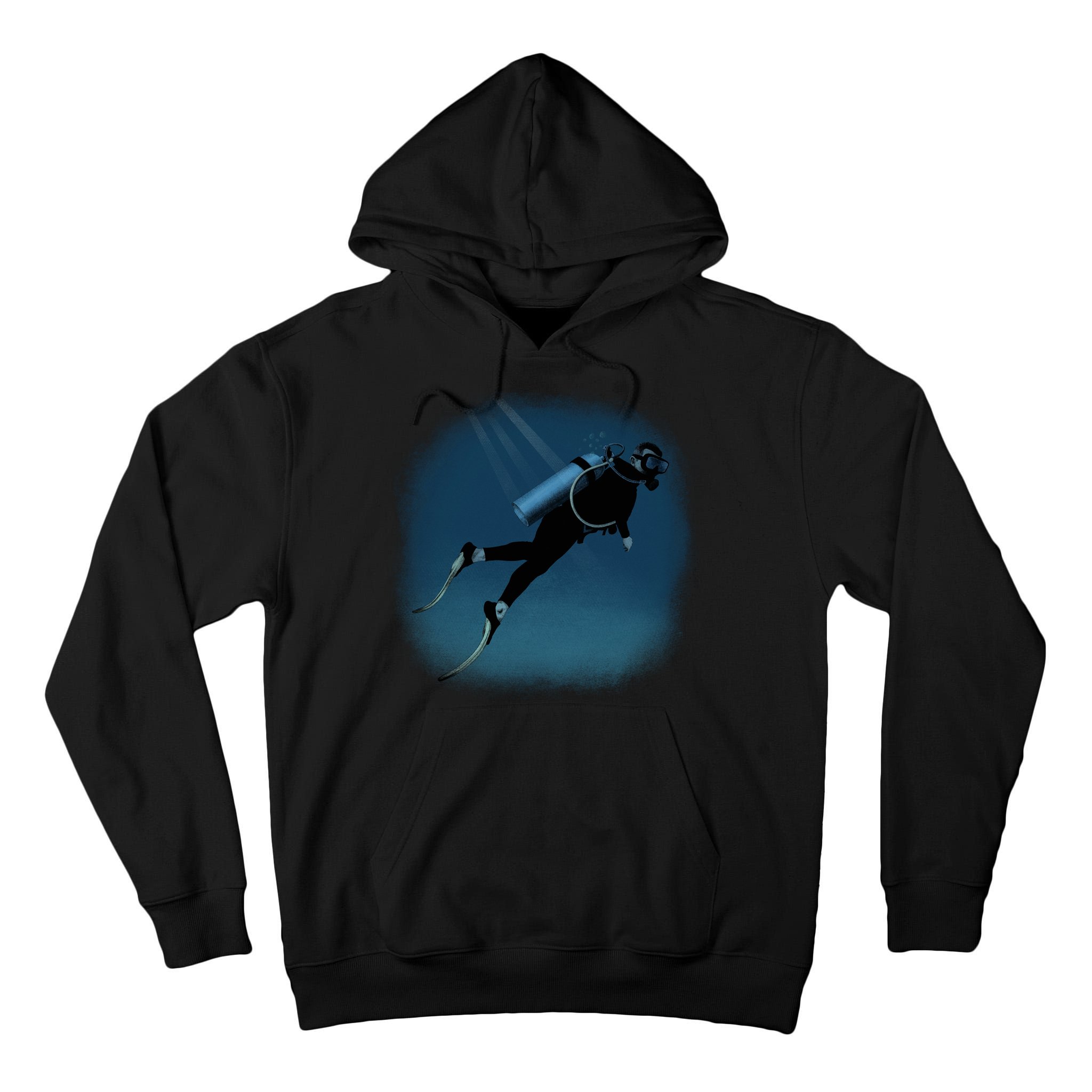 Scuba Diving Illustration Tall Hoodie