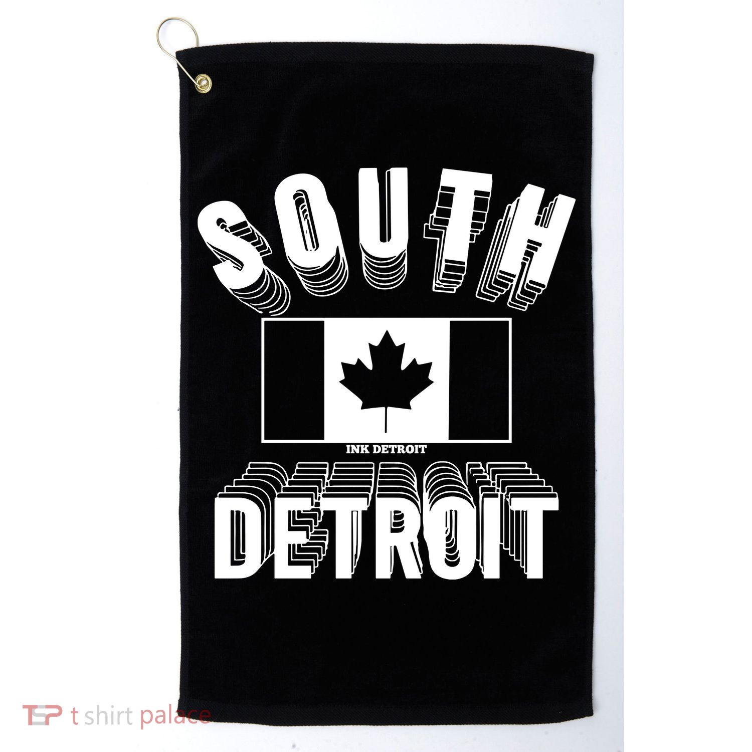 South Detroit Ink Detroit Golf Towel