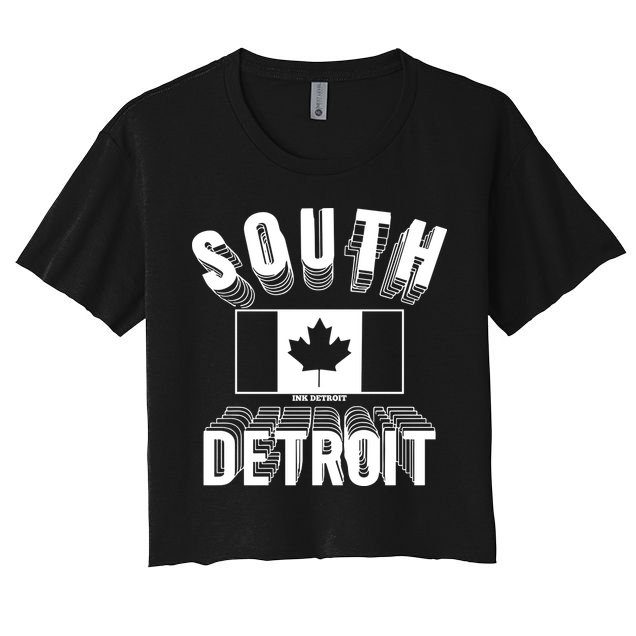 South Detroit Ink Detroit Women's Crop Top Tee