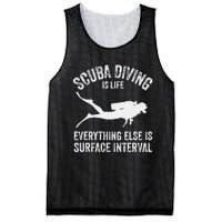 Scuba Diving Is Life Everything Else Is Surface Interval Mesh Reversible Basketball Jersey Tank