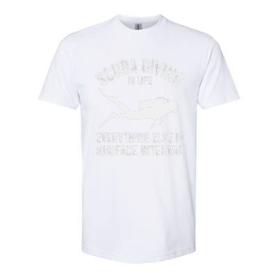 Scuba Diving Is Life Everything Else Is Surface Interval Softstyle CVC T-Shirt