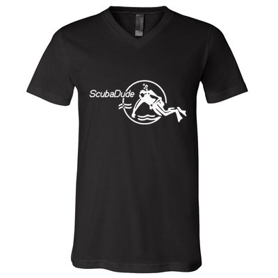 Scuba Dude Iconic Diver For Diving And Watch Enthusiasts V-Neck T-Shirt