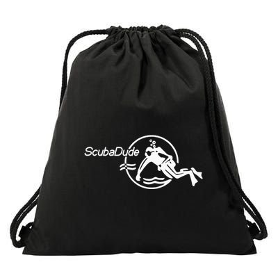 Scuba Dude Iconic Diver For Diving And Watch Enthusiasts Drawstring Bag