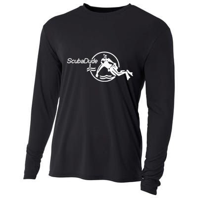 Scuba Dude Iconic Diver For Diving And Watch Enthusiasts Cooling Performance Long Sleeve Crew