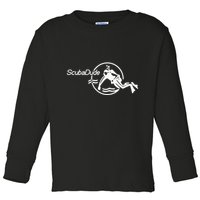 Scuba Dude Iconic Diver For Diving And Watch Enthusiasts Toddler Long Sleeve Shirt