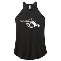 Scuba Dude Iconic Diver For Diving And Watch Enthusiasts Women's Perfect Tri Rocker Tank