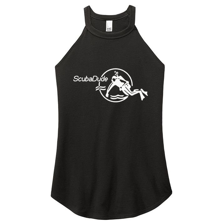 Scuba Dude Iconic Diver For Diving And Watch Enthusiasts Women's Perfect Tri Rocker Tank