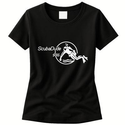 Scuba Dude Iconic Diver For Diving And Watch Enthusiasts Womens T-Shirt