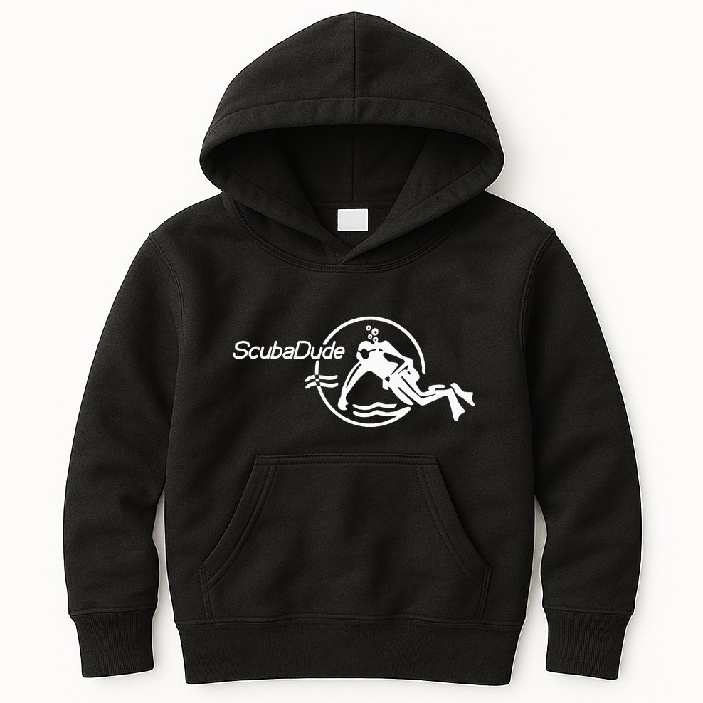 Scuba Dude Iconic Diver For Diving And Watch Enthusiasts Kids Hoodie