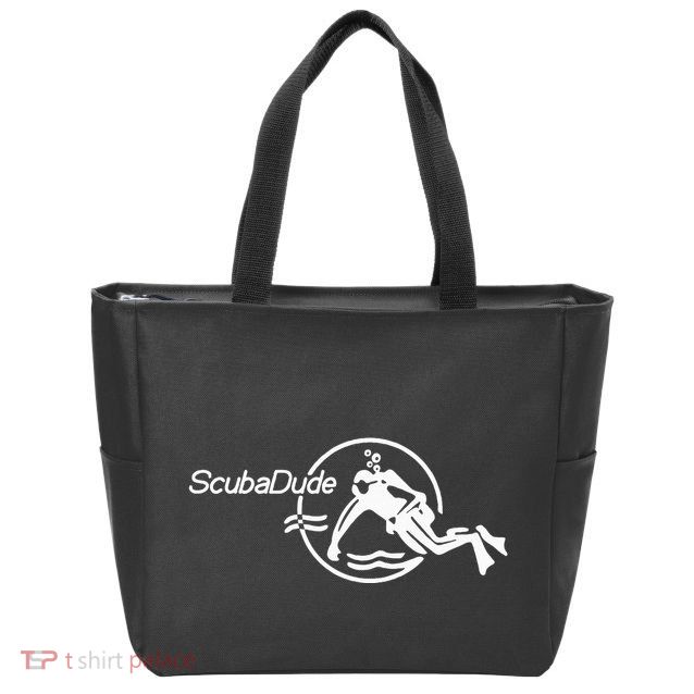 Scuba Dude Iconic Diver For Diving And Watch Enthusiasts Zip Tote Bag