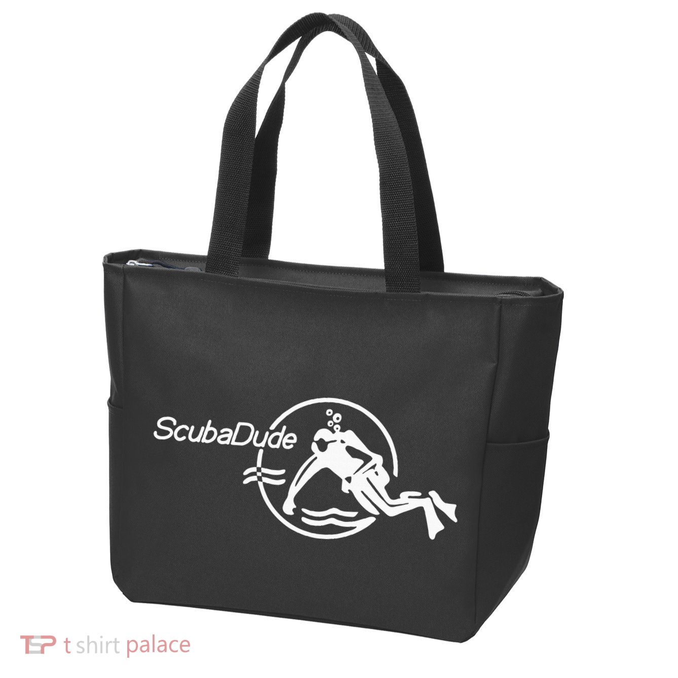 Scuba Dude Iconic Diver For Diving And Watch Enthusiasts Zip Tote Bag