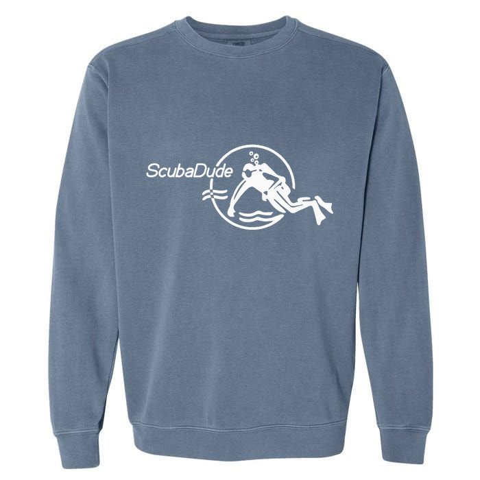 Scuba Dude Iconic Diver For Diving And Watch Enthusiasts Garment-Dyed Sweatshirt