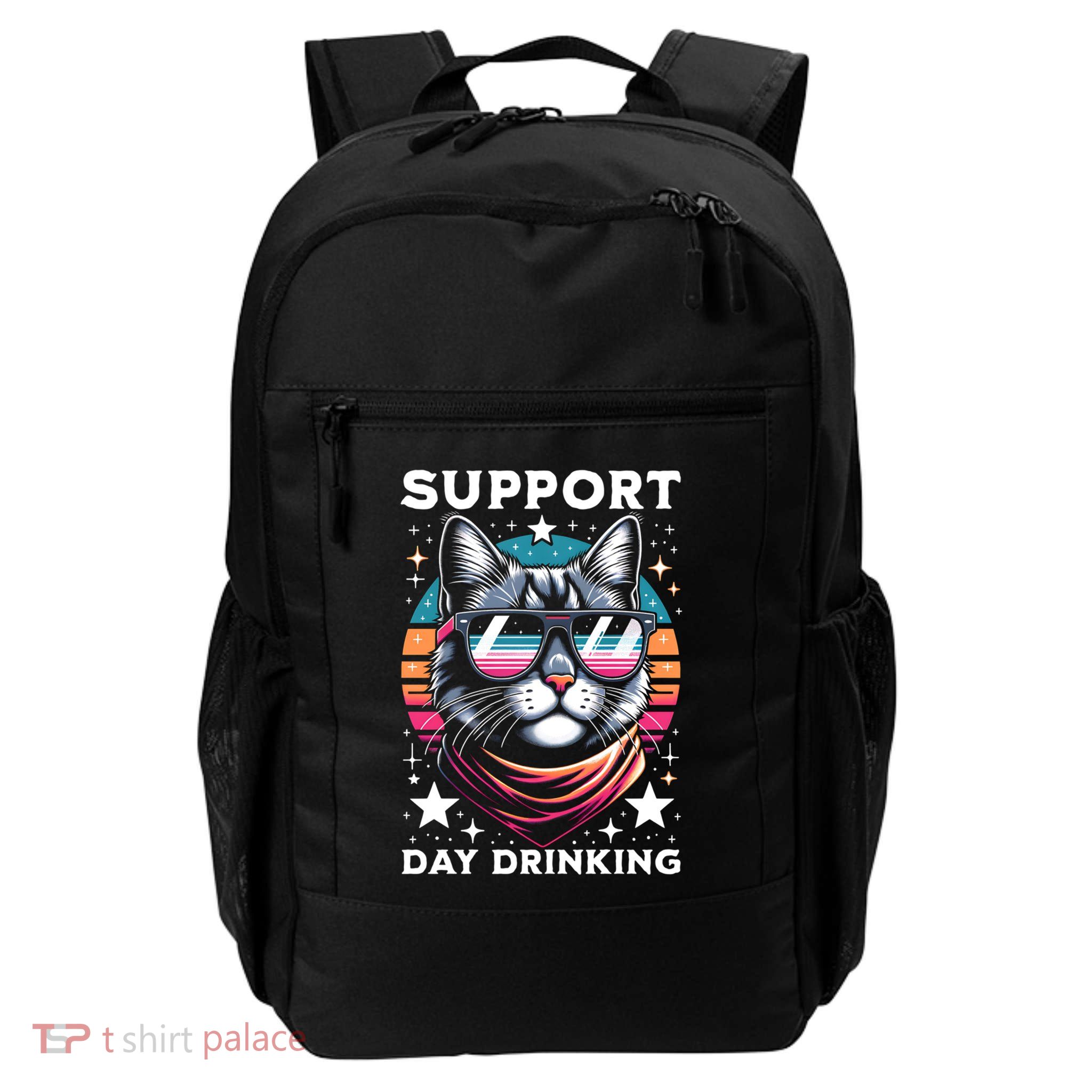 Support Day Ing Advocate Alcohol Enthusiast Cat Gift Daily Commute Backpack