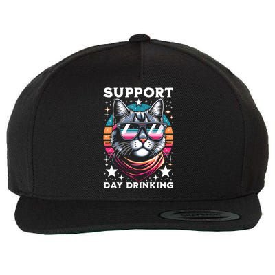 Support Day Ing Advocate Alcohol Enthusiast Cat Gift Wool Snapback Cap