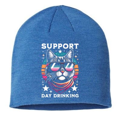 Support Day Ing Advocate Alcohol Enthusiast Cat Gift Sustainable Beanie