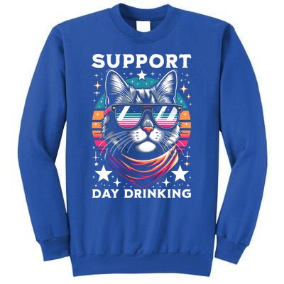 Support Day Ing Advocate Alcohol Enthusiast Cat Gift Tall Sweatshirt