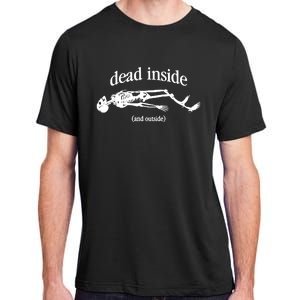 Snazzyseagull Dead Inside And Outside Skeleton Adult ChromaSoft Performance T-Shirt