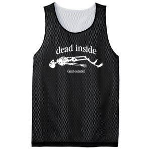 Snazzyseagull Dead Inside And Outside Skeleton Mesh Reversible Basketball Jersey Tank