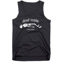 Snazzyseagull Dead Inside And Outside Skeleton Tank Top