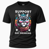 Support Day Ing Advocate Alcohol Enthusiast Cat Gift Cooling Performance Crew T-Shirt
